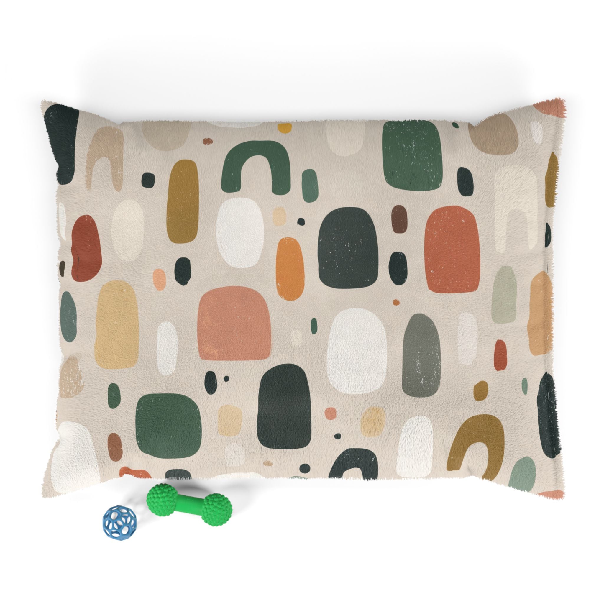 Abstract Pebble Pattern Pet Bed