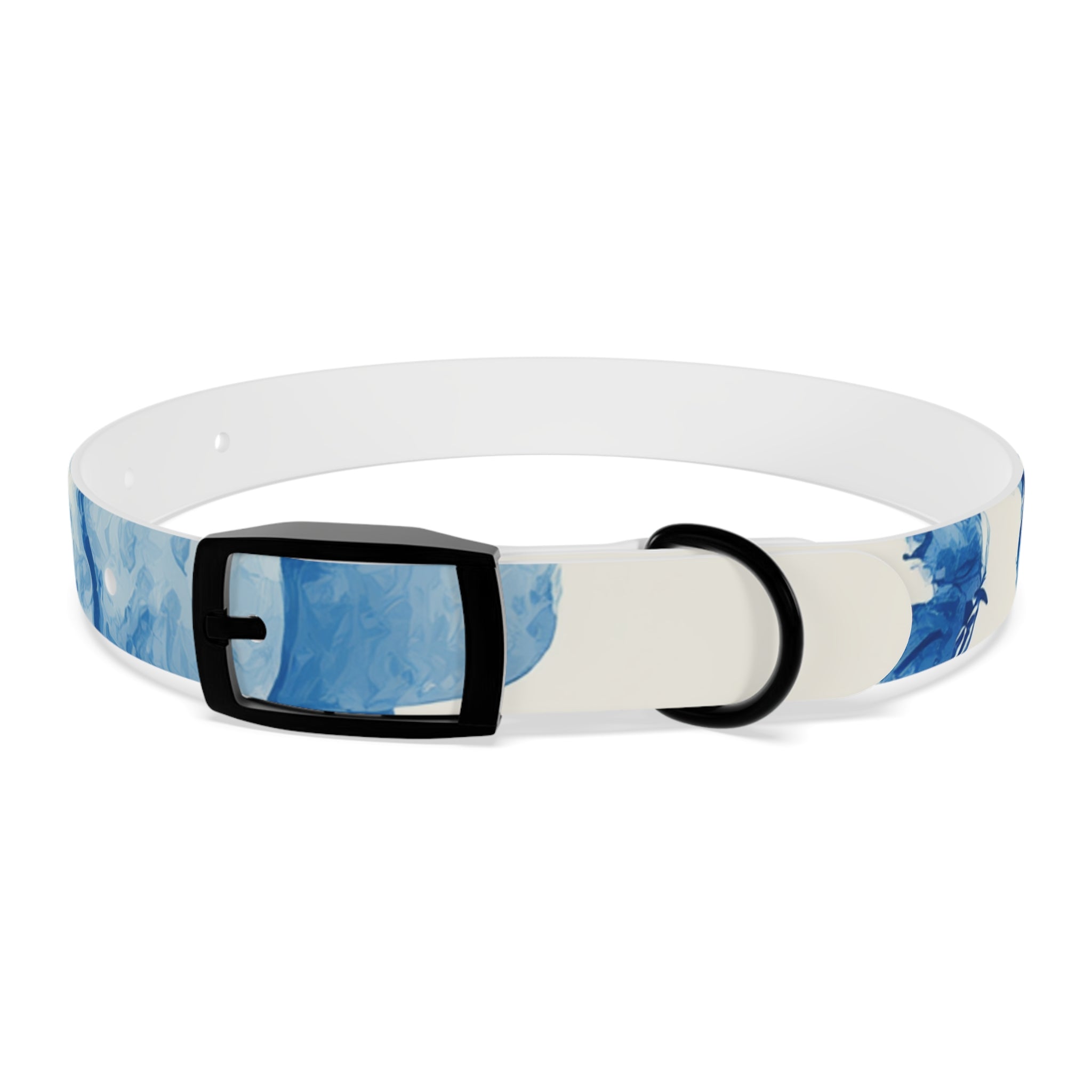 Blue Watercolor Dog Collar