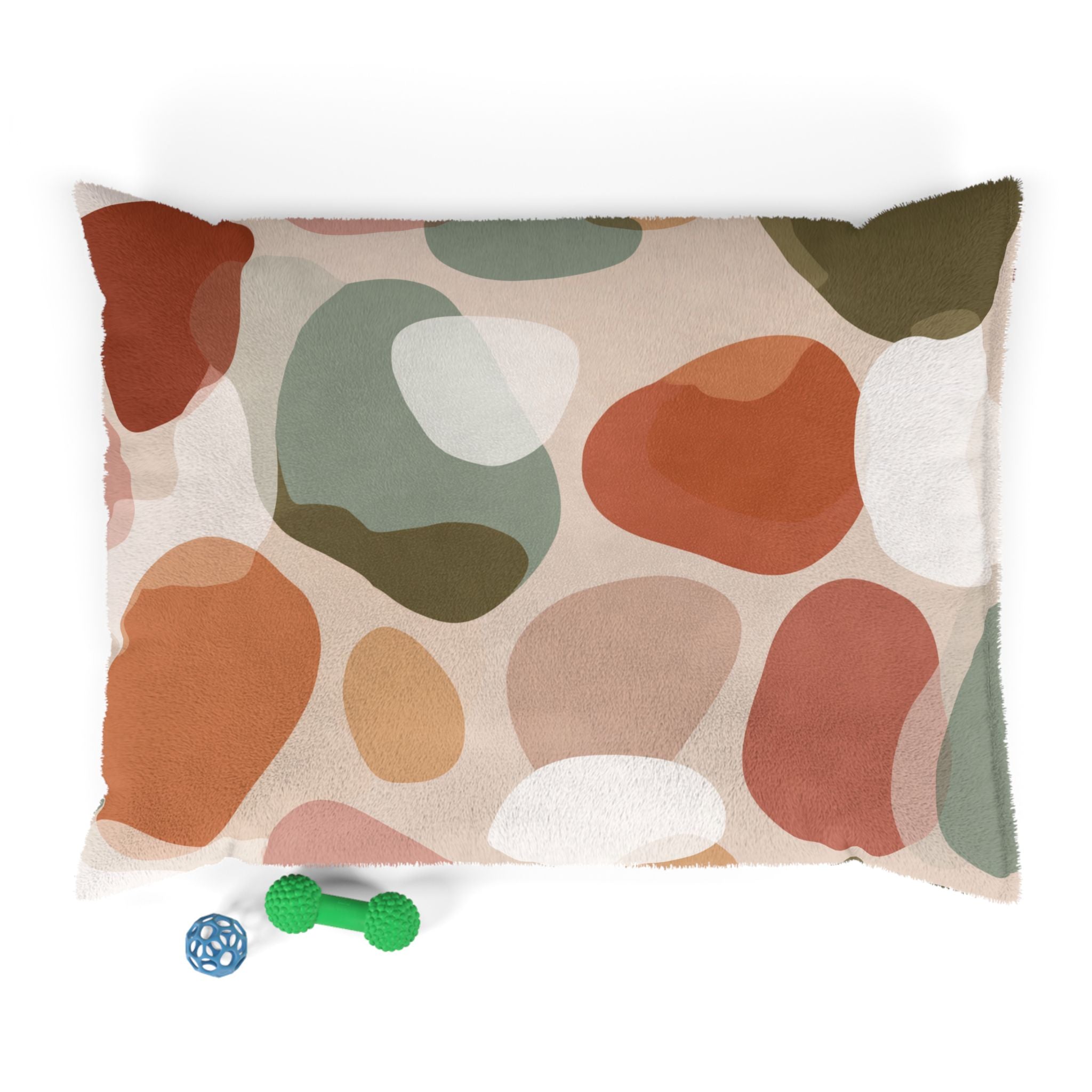 Abstract Pebble Plush Pet Bed