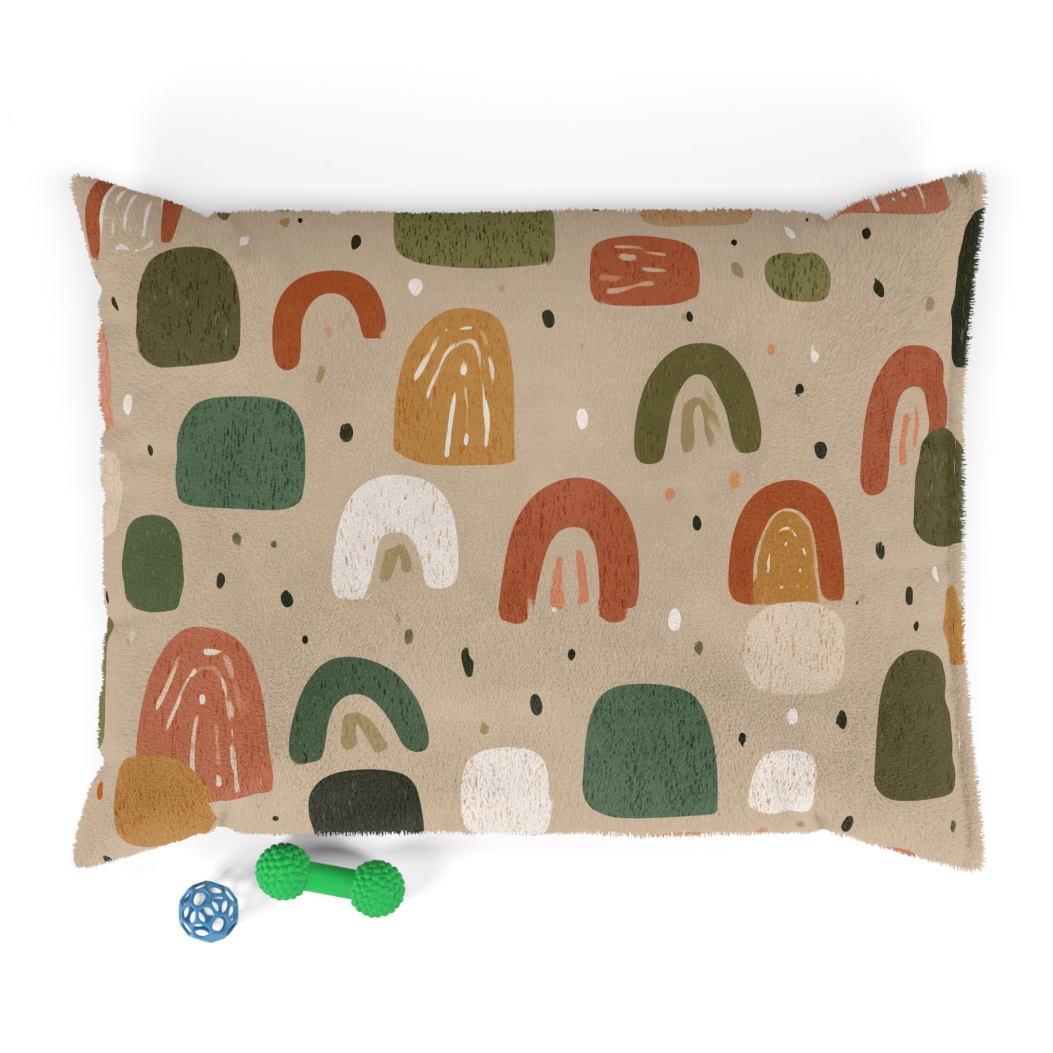 Boho Rainbow Pattern Pet Bed